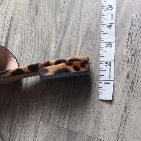 J. CREW Abbie slide sandals in leopard calf hair Women's Size 7 - Picture 8 of 13